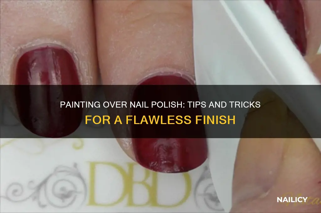 can you paint over nail polish