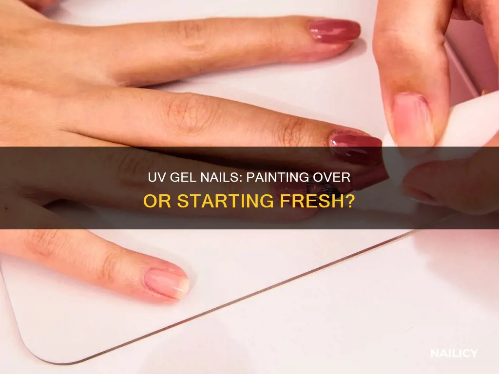 can you paint over uv gel nails