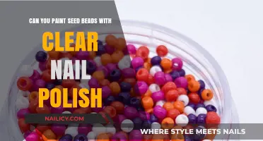 Enhance Seed Beads: Clear Nail Polish Painting Techniques Revealed