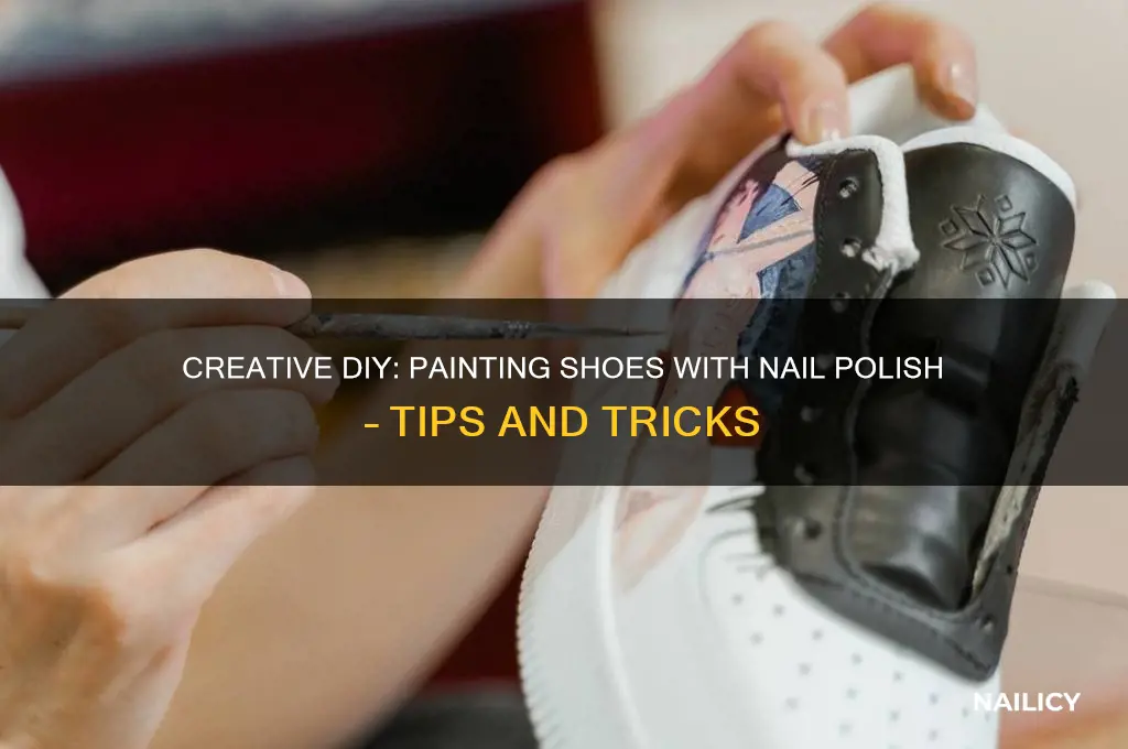 can you paint shoes with nail polish