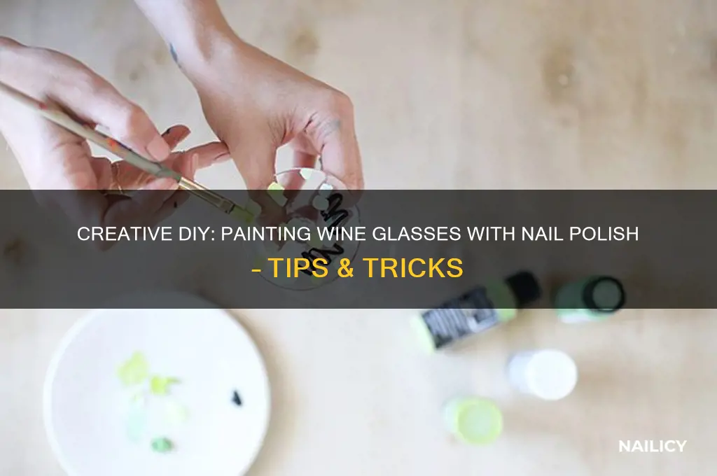 can you paint wine glasses with nail polish