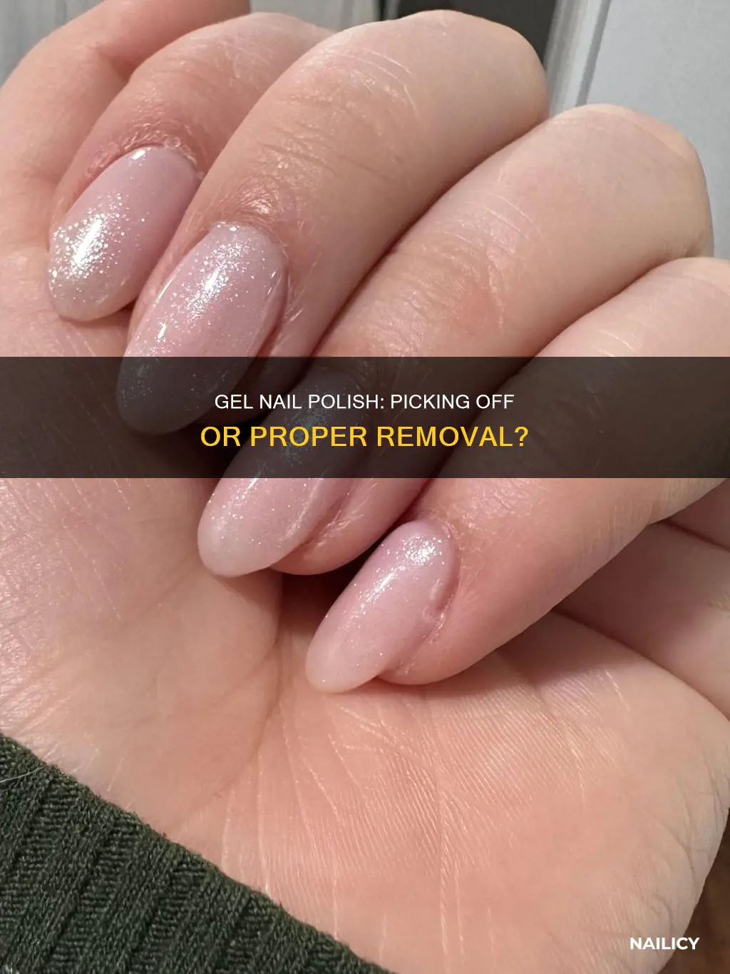 can you pick off gel nail polish
