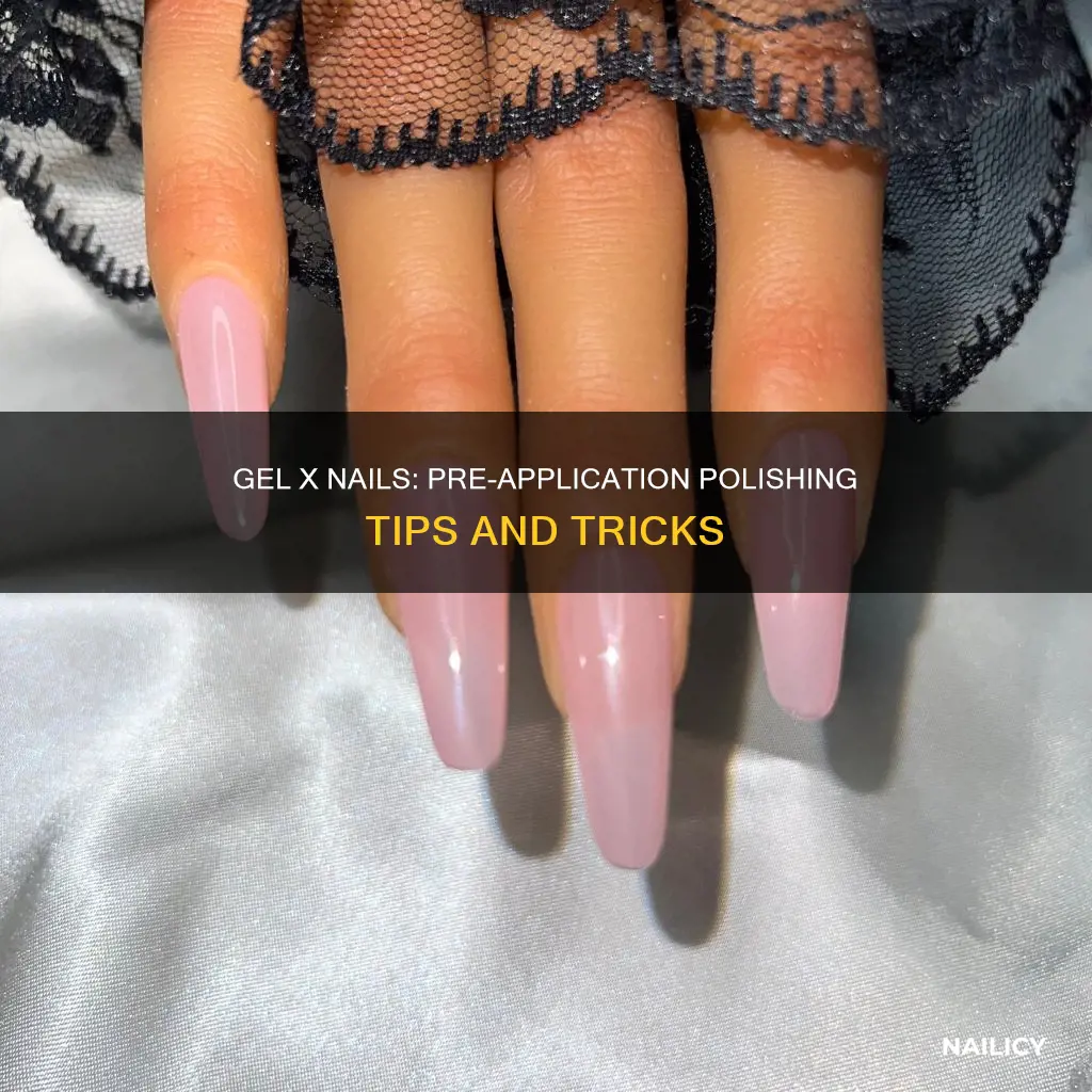 can you polish gel x nails before applying