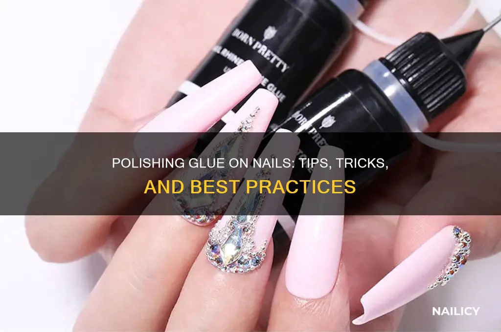 can you polish glue on nails