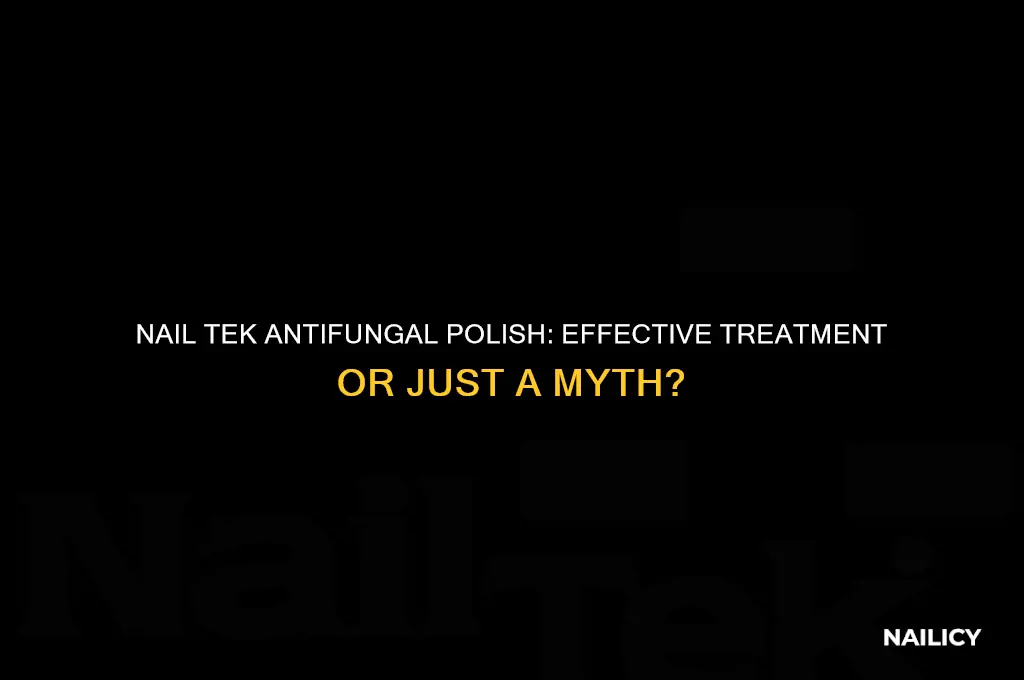 can you polish with nail tek antifungal