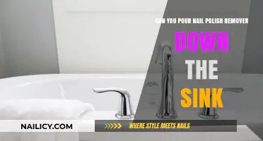 Avoid Pouring Nail Polish Remover Down the Sink