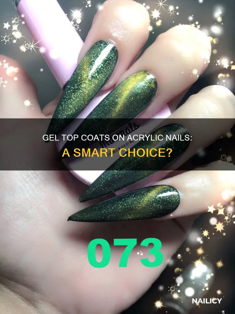 can you put a gel top coat on acrylic nails
