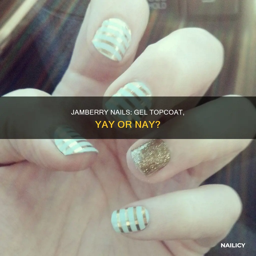 can you put a gel topcoat on jamberry nails