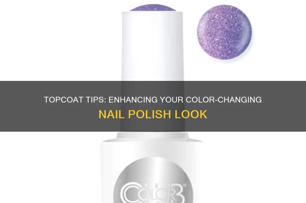 can you put a topcoat on color changing nail polish