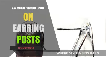 Clear Nail Polish on Earring Posts: A Hypoallergenic Solution?