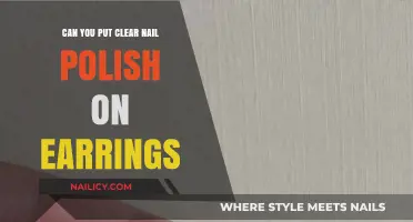 Clear Nail Polish on Earrings: A Safe Solution for Sensitive Ears?