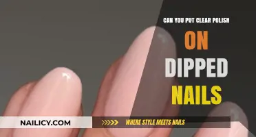 Clear Polish on Dipped Nails: Enhancing Durability and Shine Tips