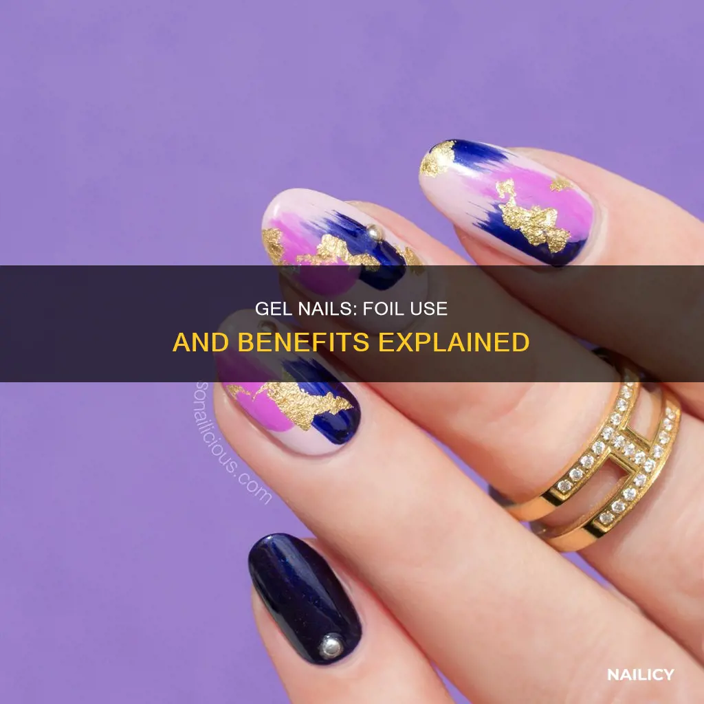 can you put foil underneath gel nail