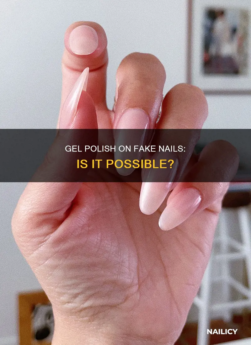 can you put gel polish on fake nails