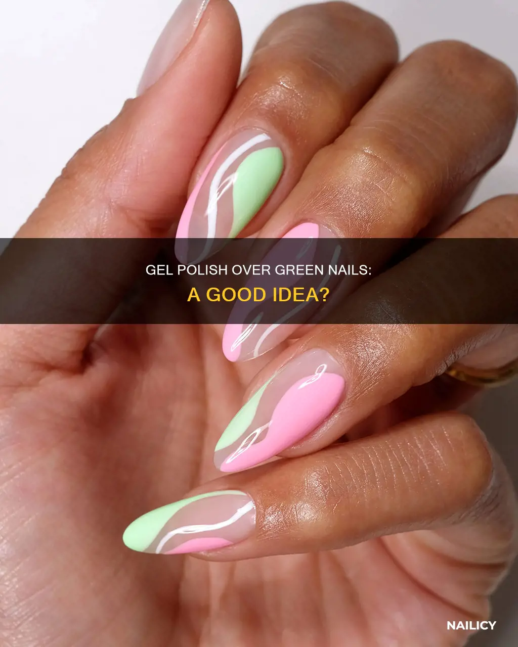 can you put gel polish over green nail