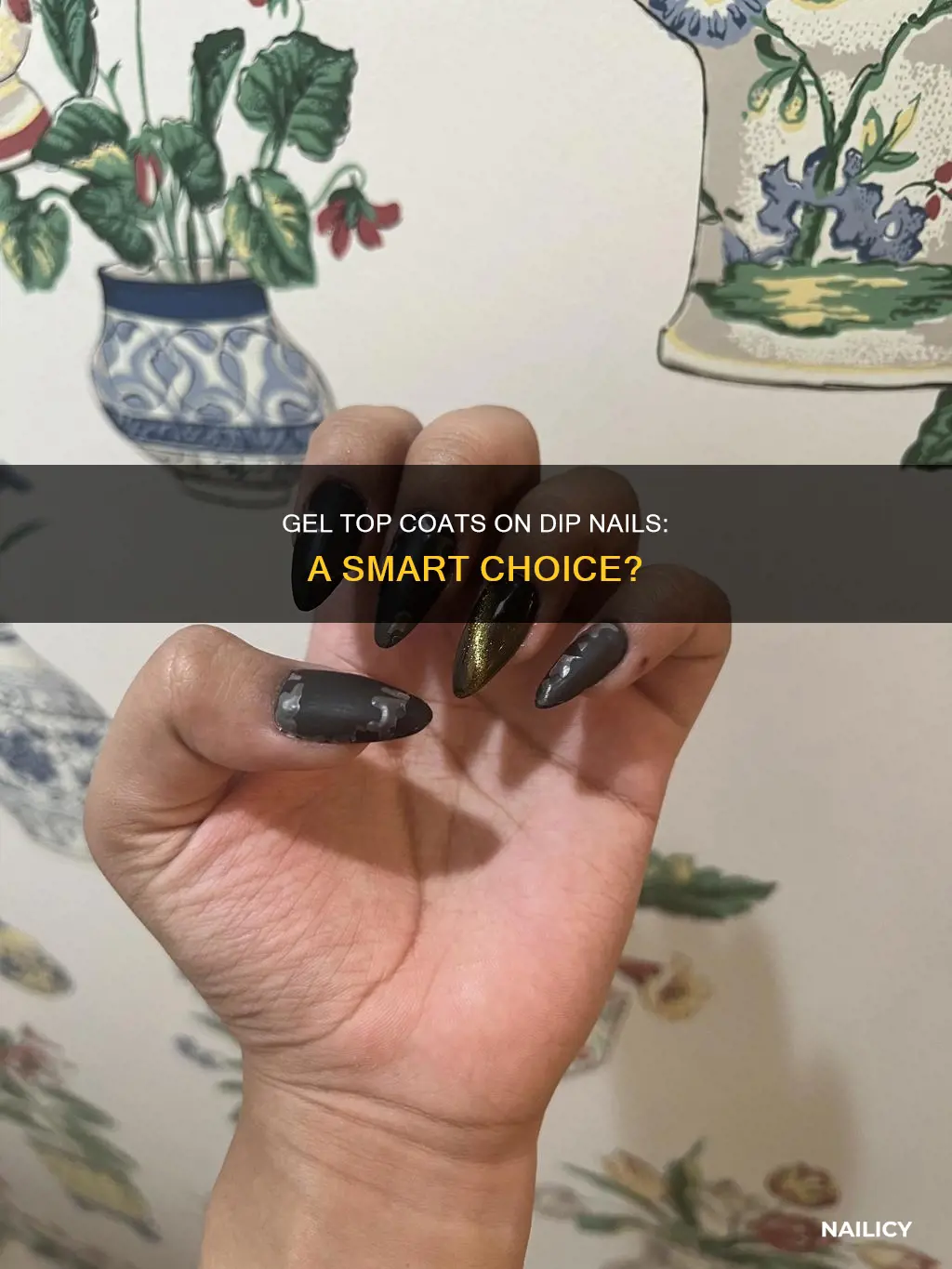 can you put gel top coat on dip nails