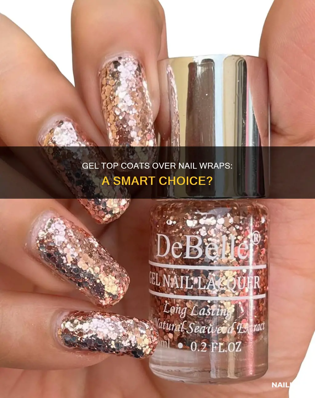can you put gel top coat over nail wraps