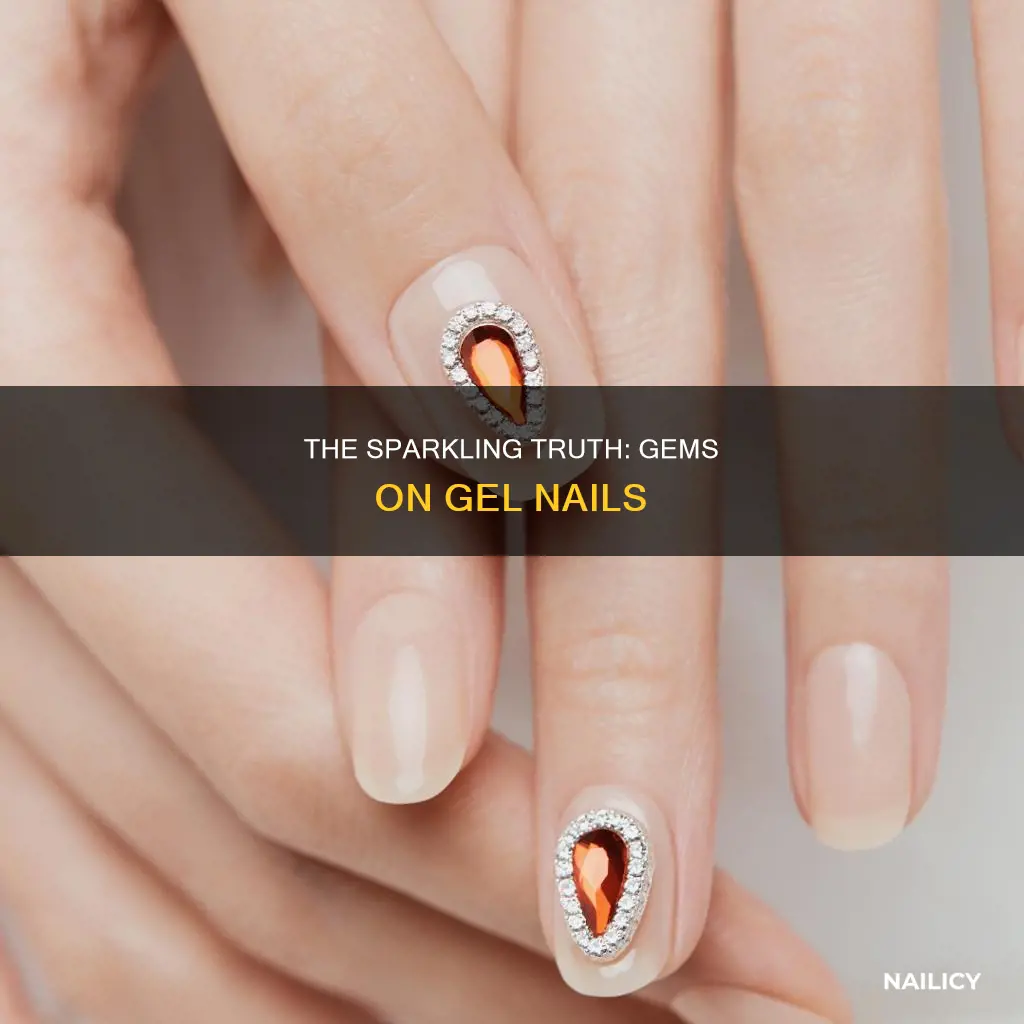can you put gems on gel nails