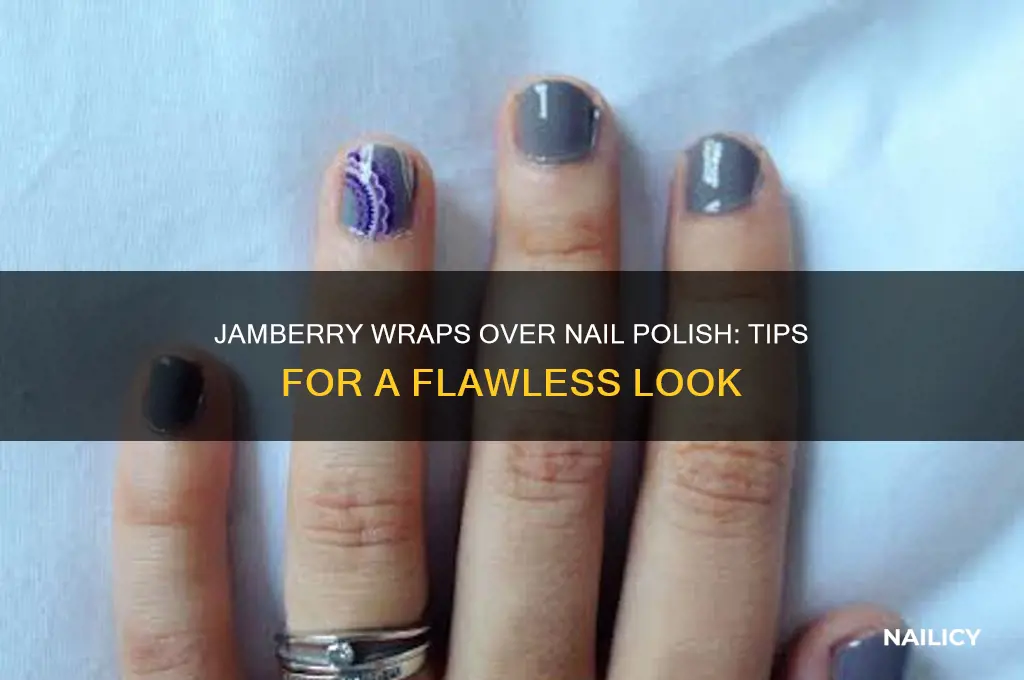 can you put jamberry wraps over nail polish