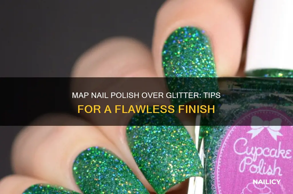 can you put map nail polish over glitter