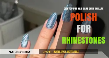 Nail Glue Over Shellac: Securing Rhinestones with Ease