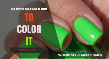 Coloring Slime with Nail Polish: Creative or Risky DIY Idea?