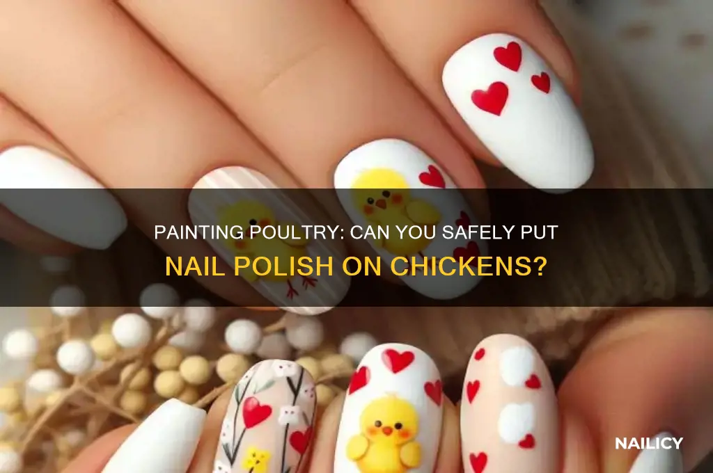 can you put nail polish on chickens