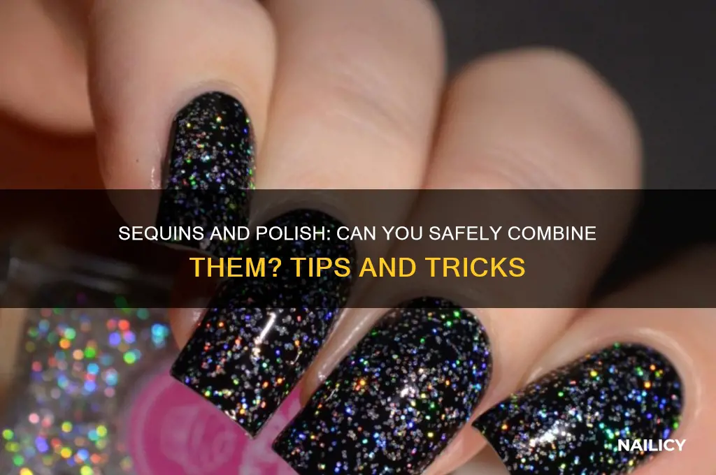 can you put nail polish on sequence