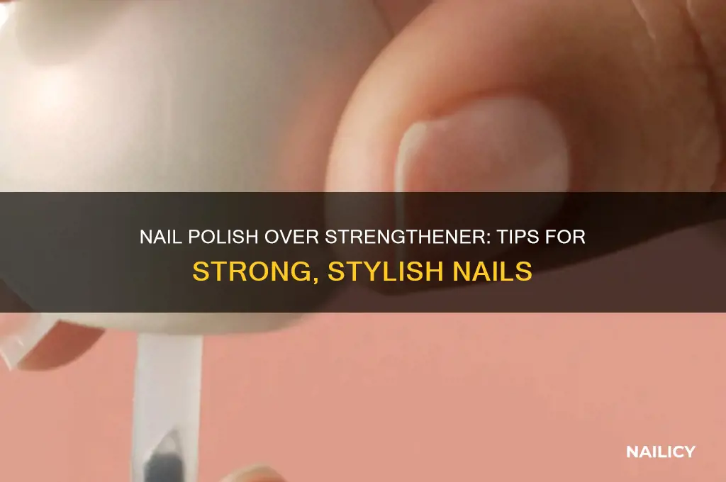 can you put nail polish on top of nail strengthener