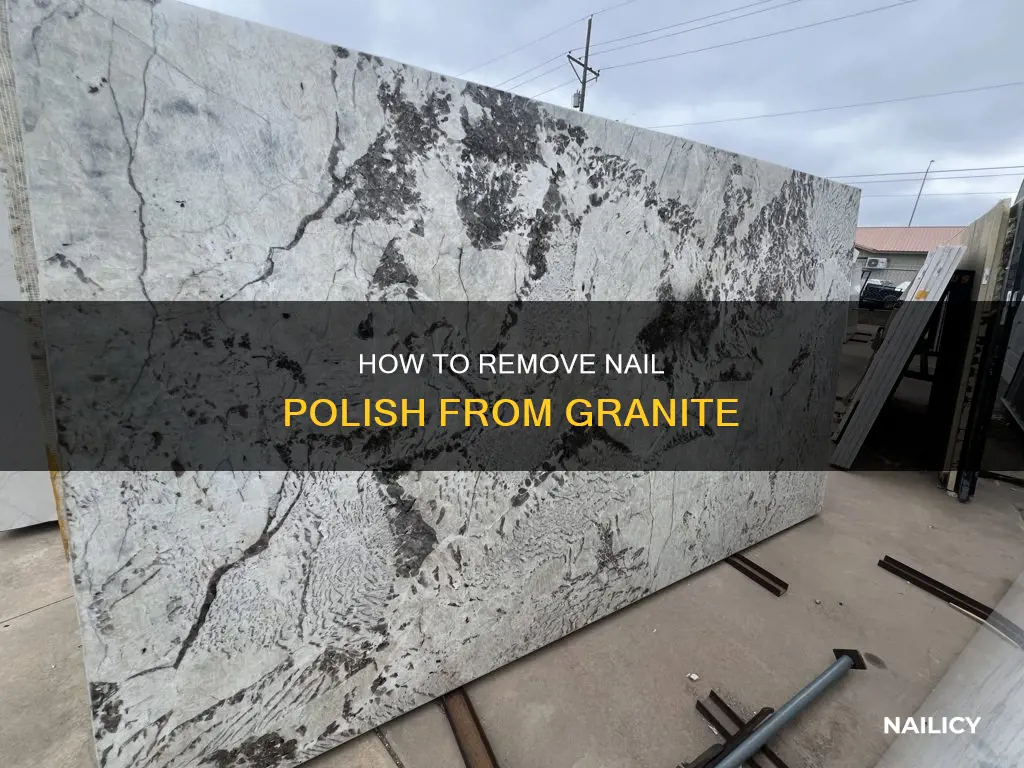 can you put nail polish remover on granite