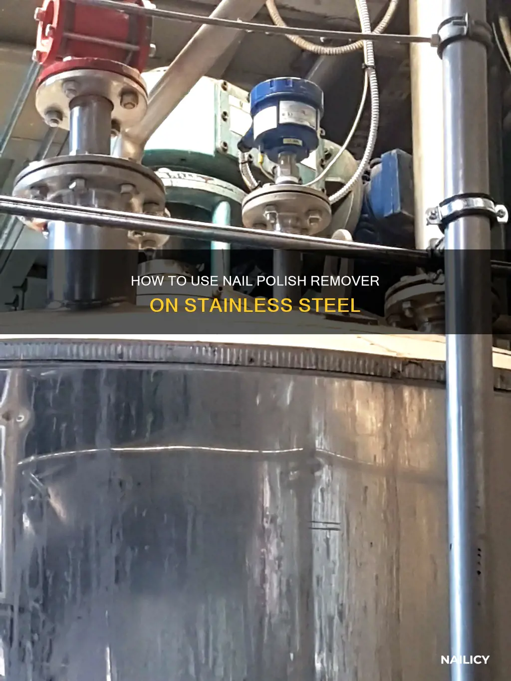can you put nail polish remover on stainless steel