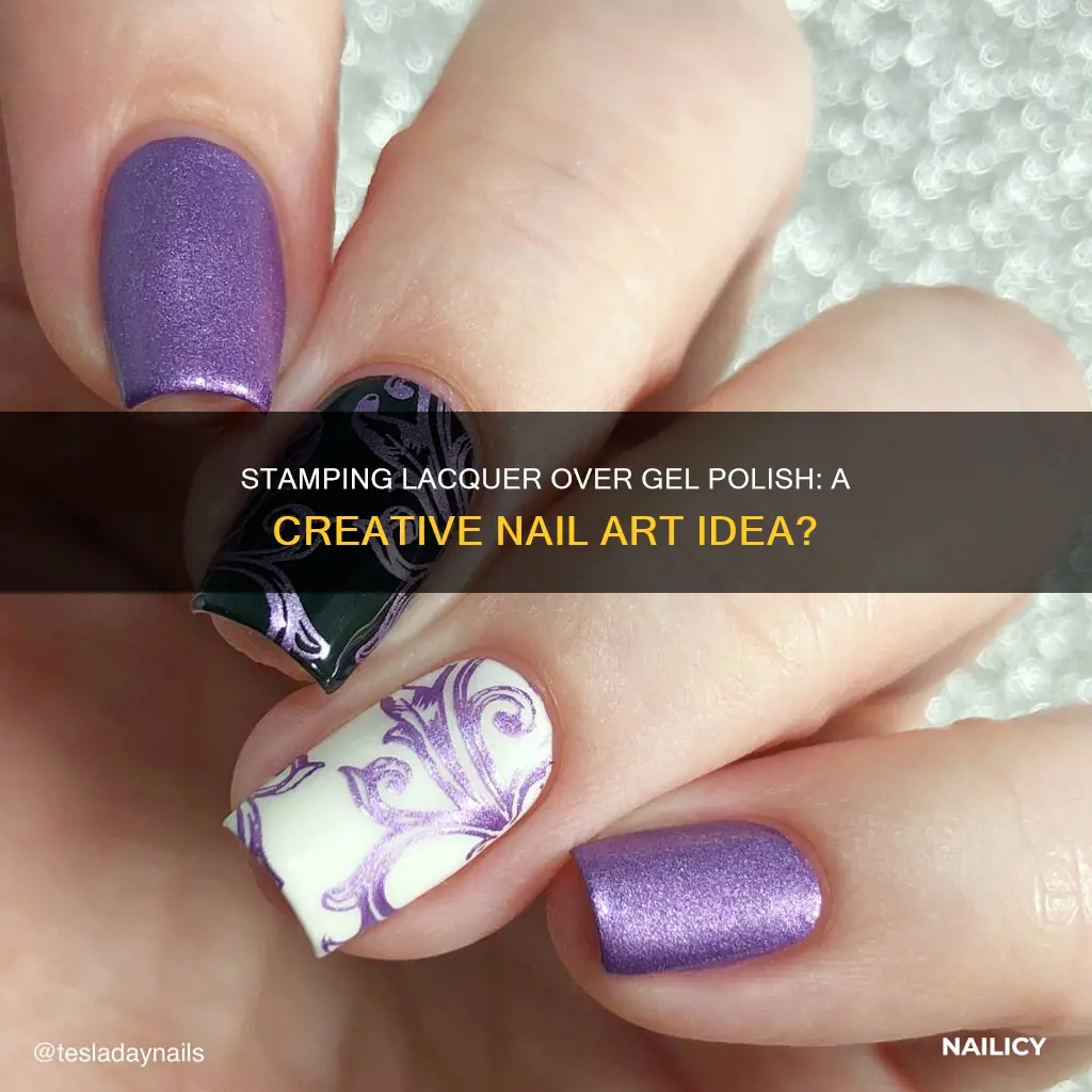 can you put nail stamping lacquer over gel polish