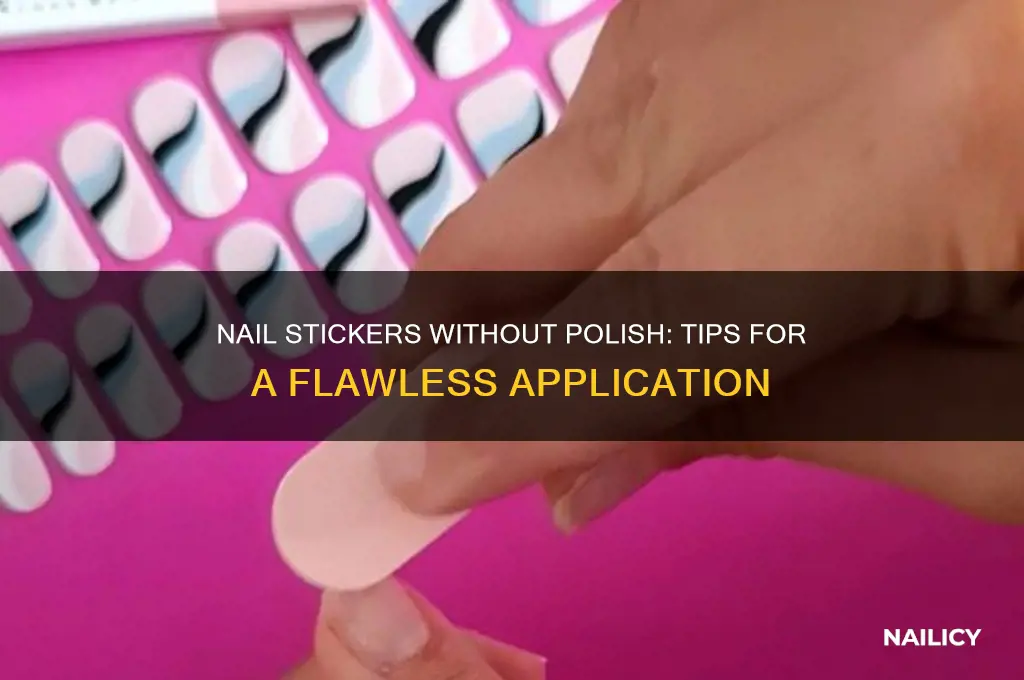 can you put nail sticker on without polish