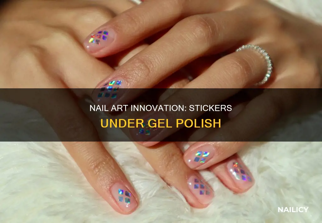 can you put nail stickers under gel polish