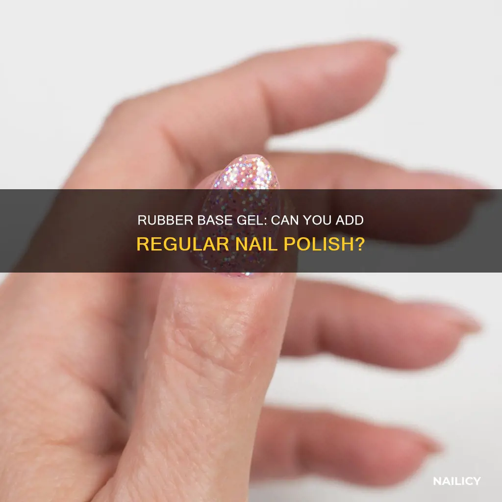 can you put regular nail polish over rubber base gel