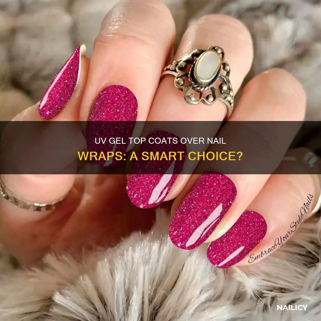 can you put uv gel top coat over nail wraps