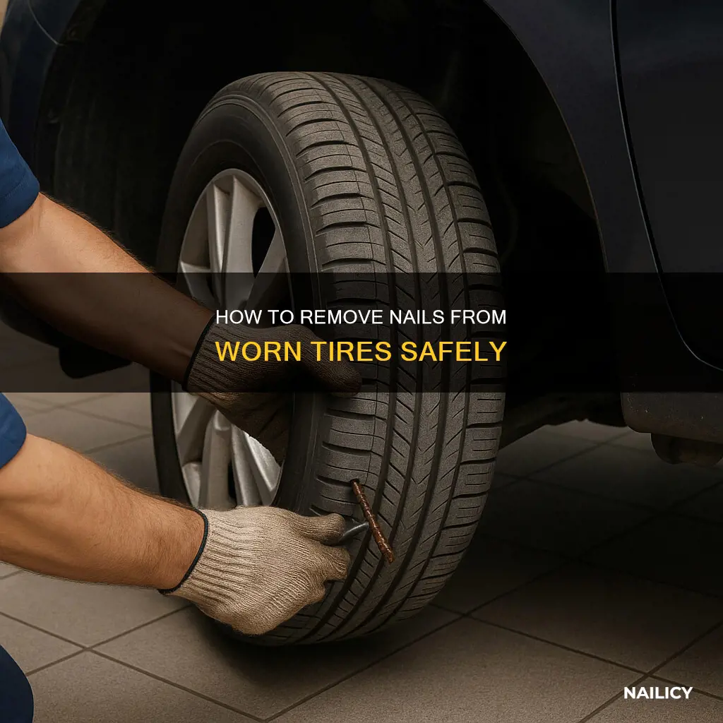 can you remove a nail from tire with low tread