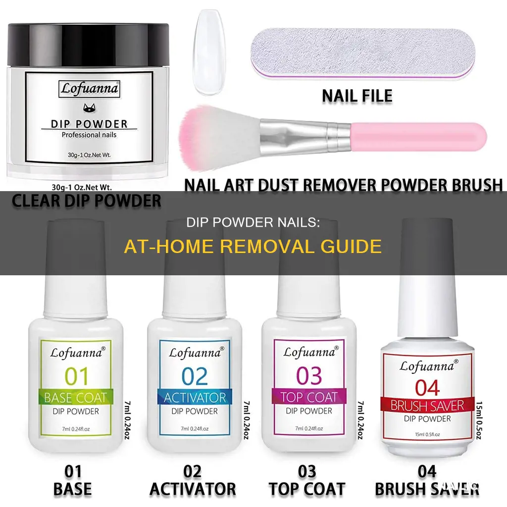 can you remove dip powder nails at home