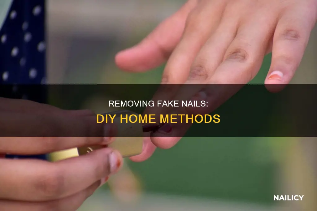 can you remove fake nails at home