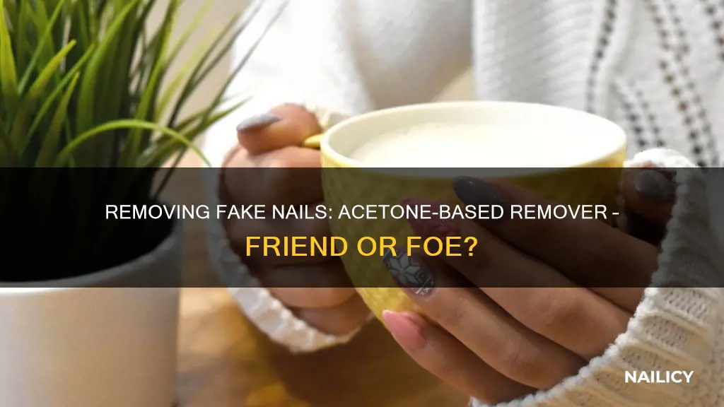 can you remove fake nails with nail polish remover