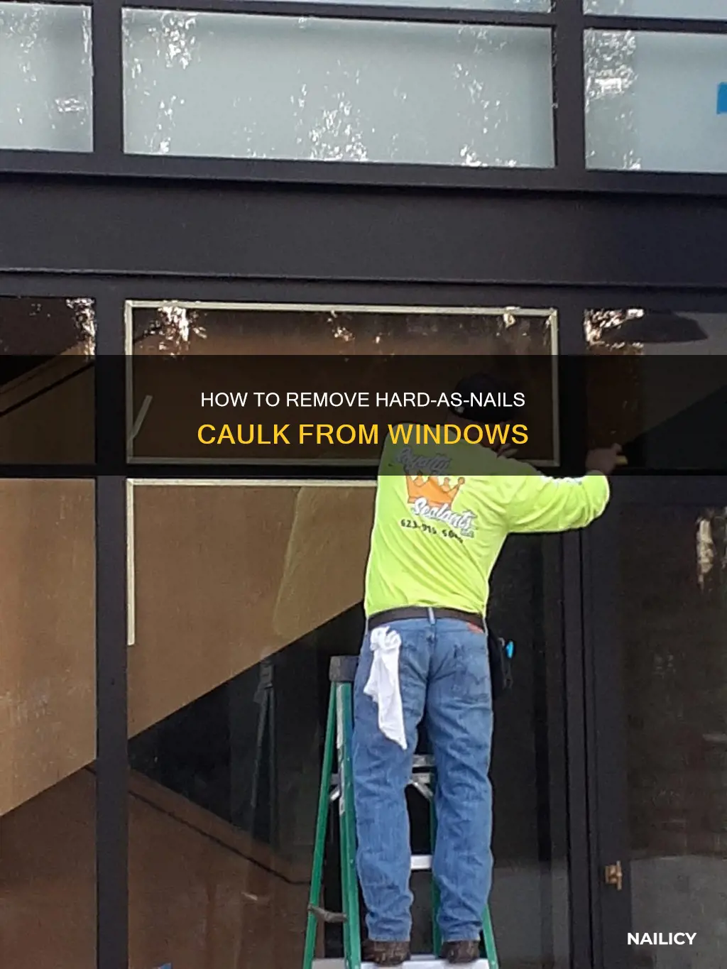 can you remove hard as nails caulk from window