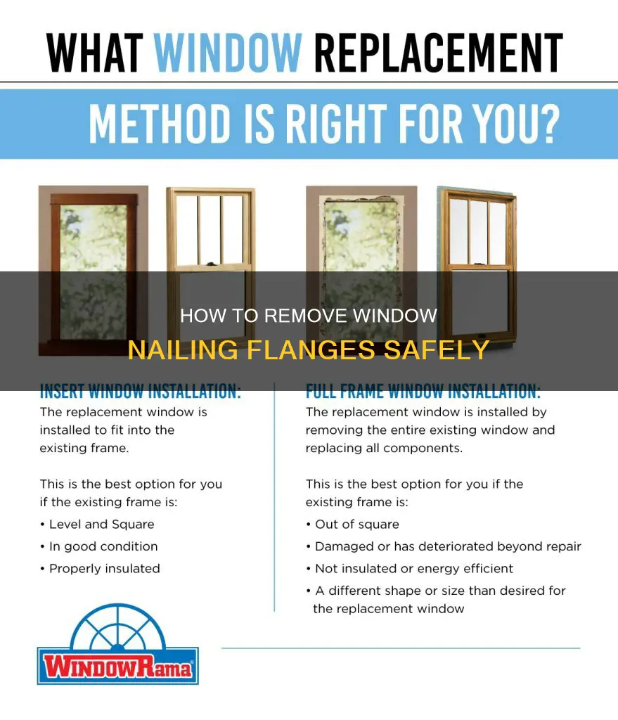 can you remove nailing flange to a window