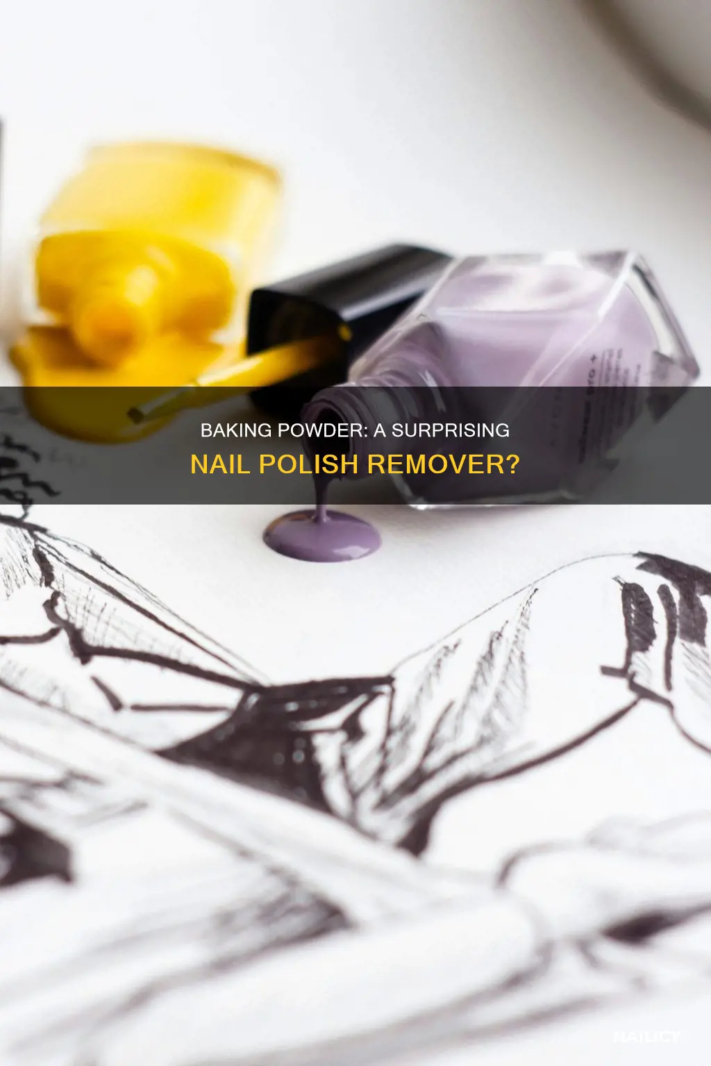 can you remove nails polish with baking powder