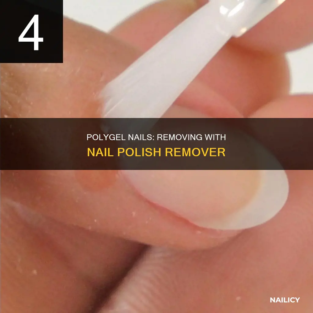 can you remove polygel with nail polish remover