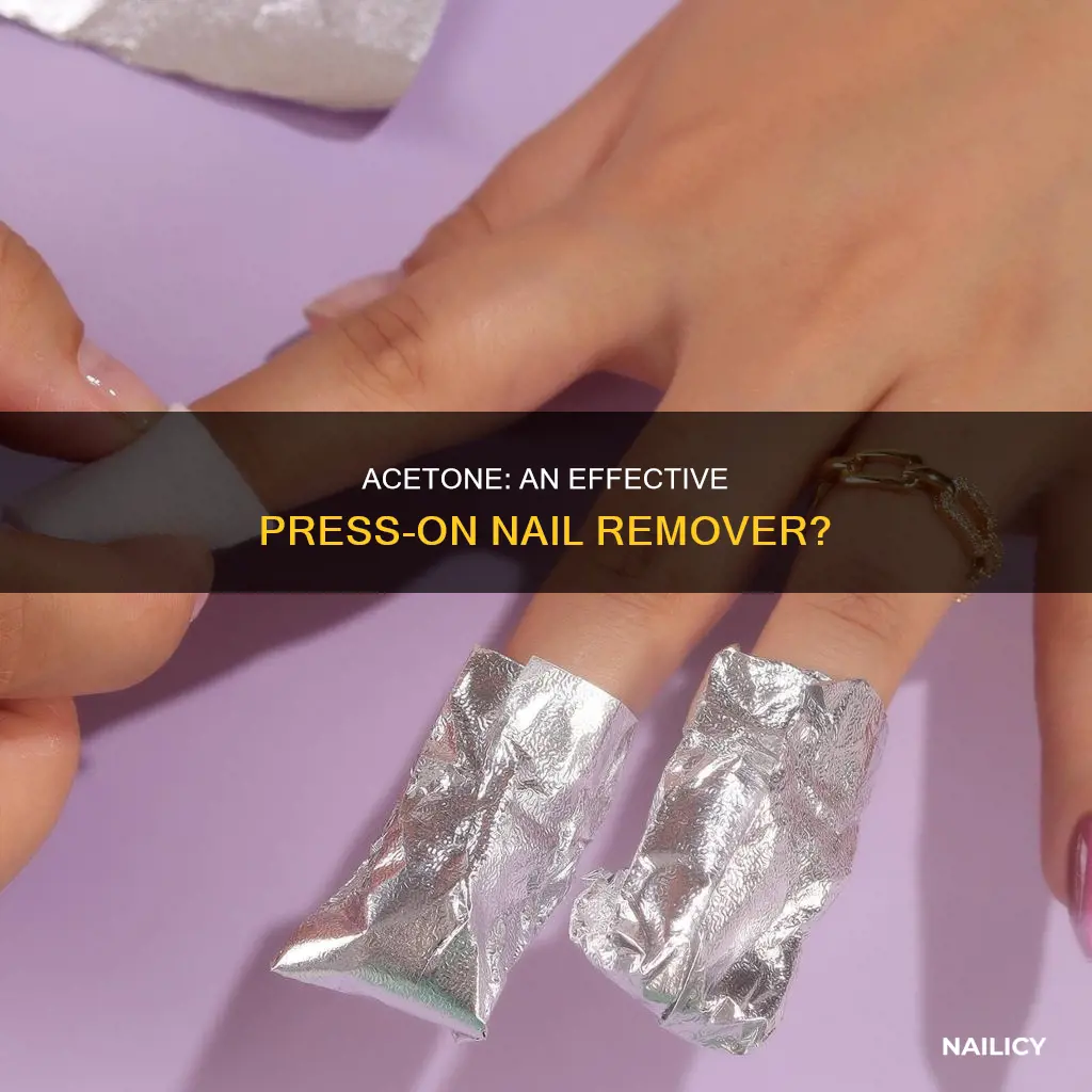 can you remove press on nails with acetone