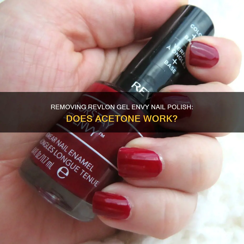 can you remove revlon gel envy nail polish with acetone