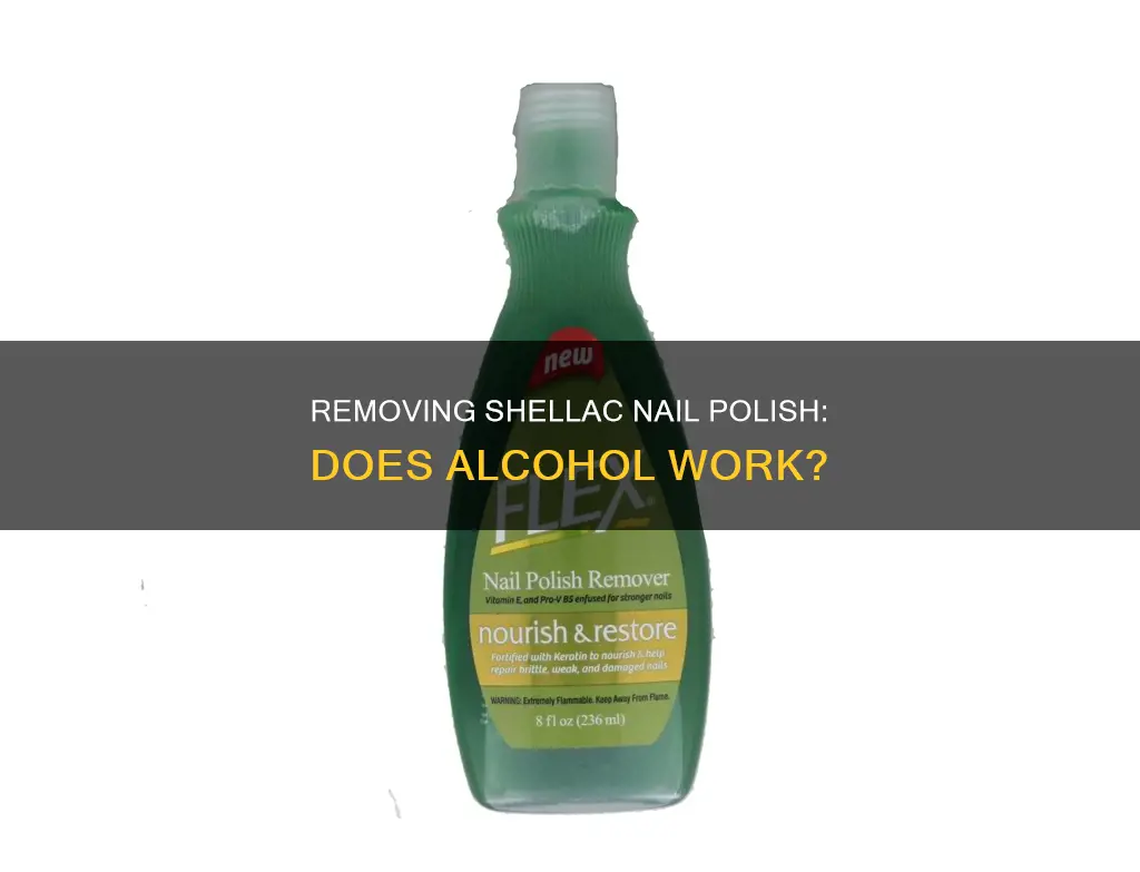 can you remove shellac nail polish with alcohol