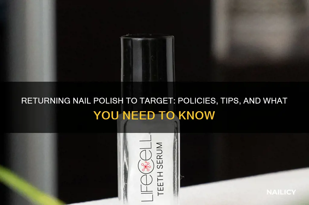can you return nail polish at target
