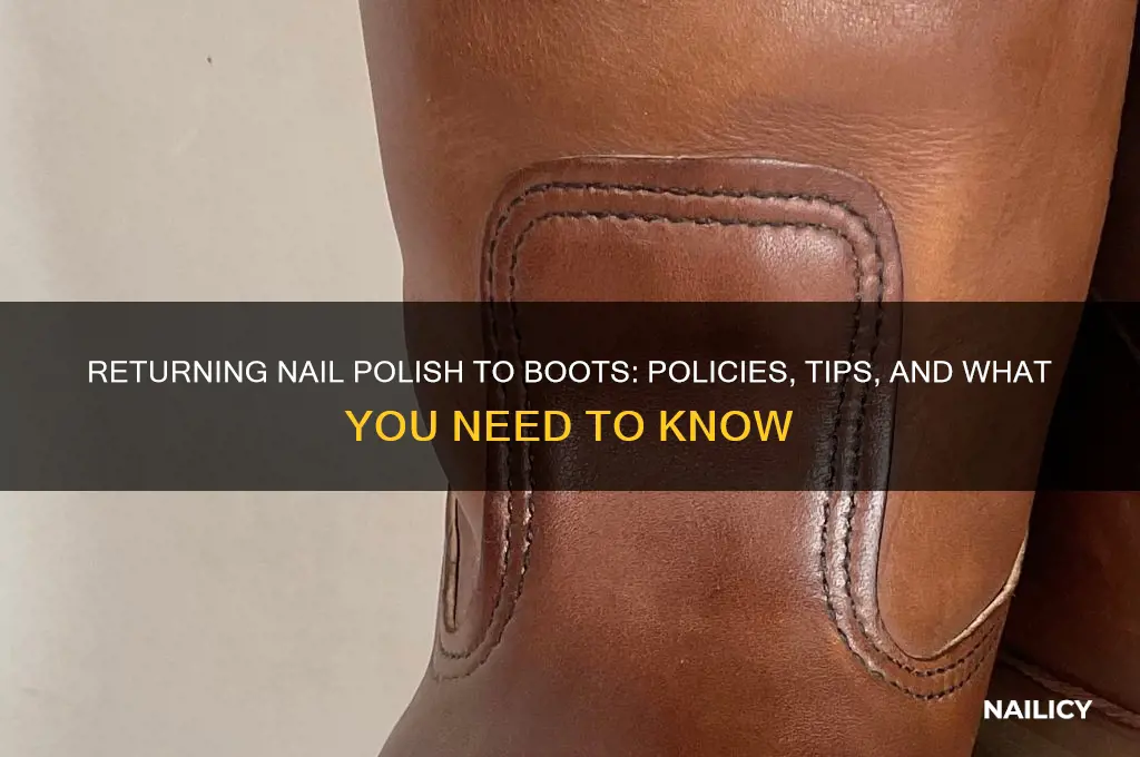 can you return nail polish to boots