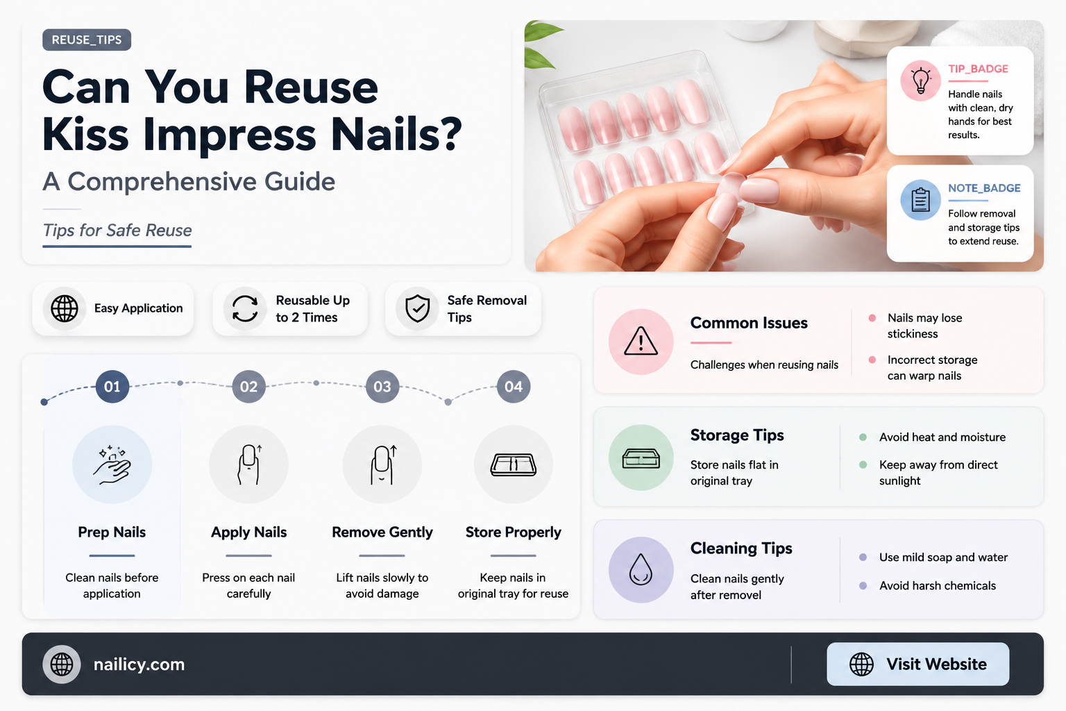 are kiss impress nails reusable